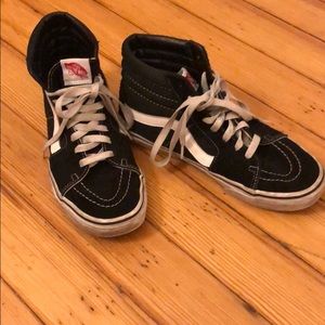 Black high top Vans